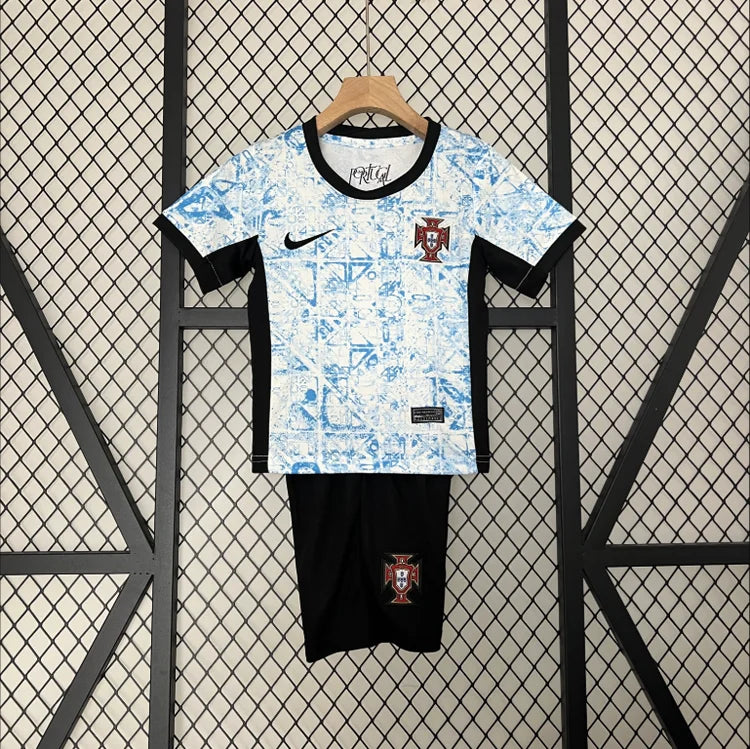 Maillots Enfant Extérieur Portugal 24/25 Bleu 16-28